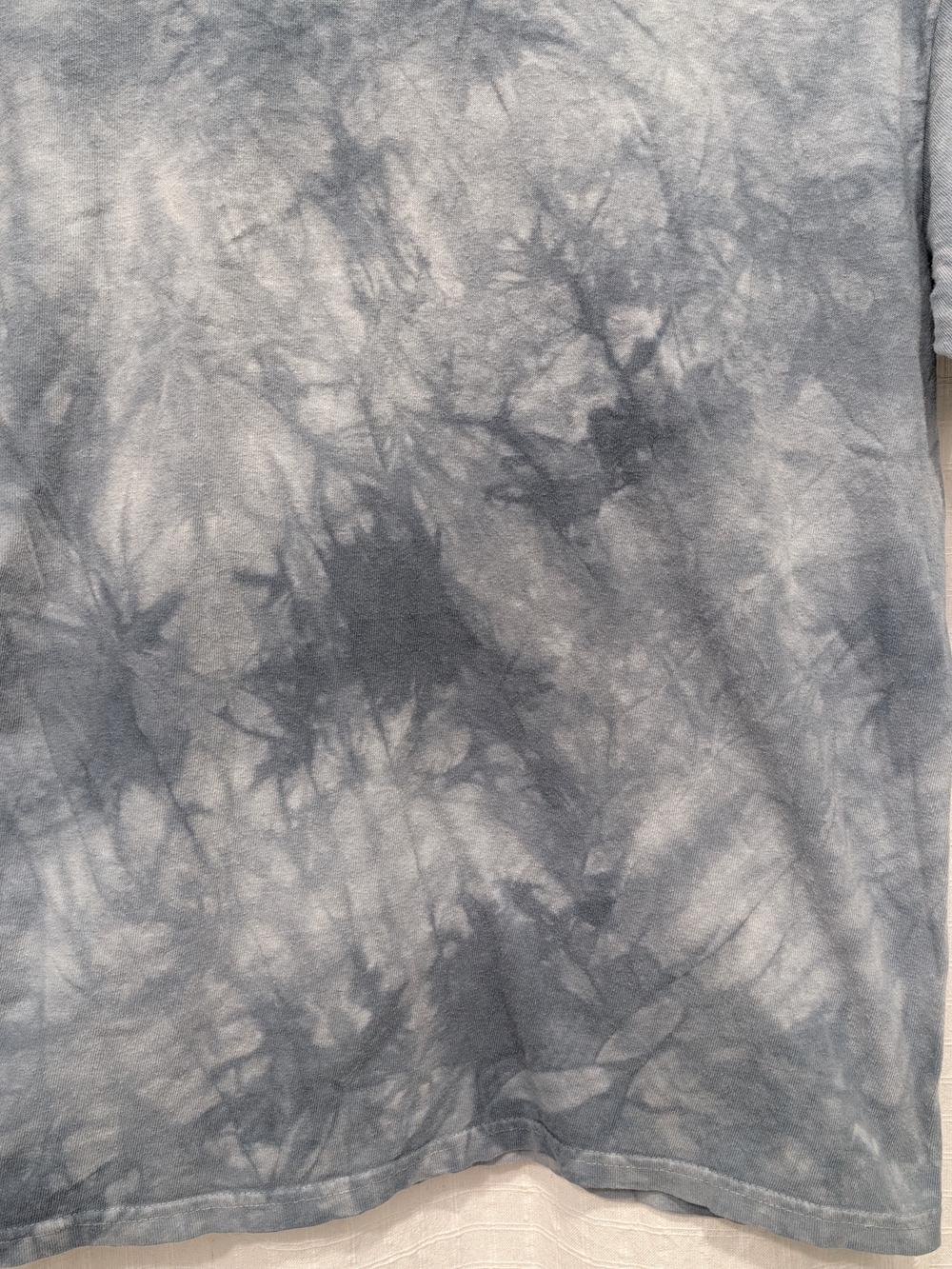 THE MOUNTAIN "SNOW PLOW WOLF" 2002 T Shirt XL Blue Tie Dye Y2K Grunge Streetwear - Picture 10 of 12